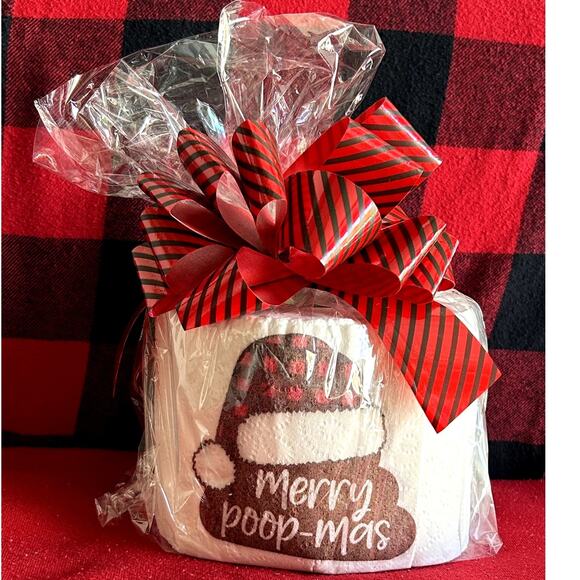 Novelty Toilet Paper Merry Poop-mas Decor - Picture 1 of 1